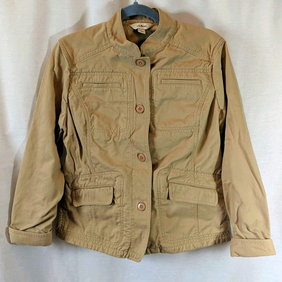 ll bean khaki jacket